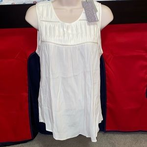 Daniel Rainn white blouse antique ivory sz S NWT